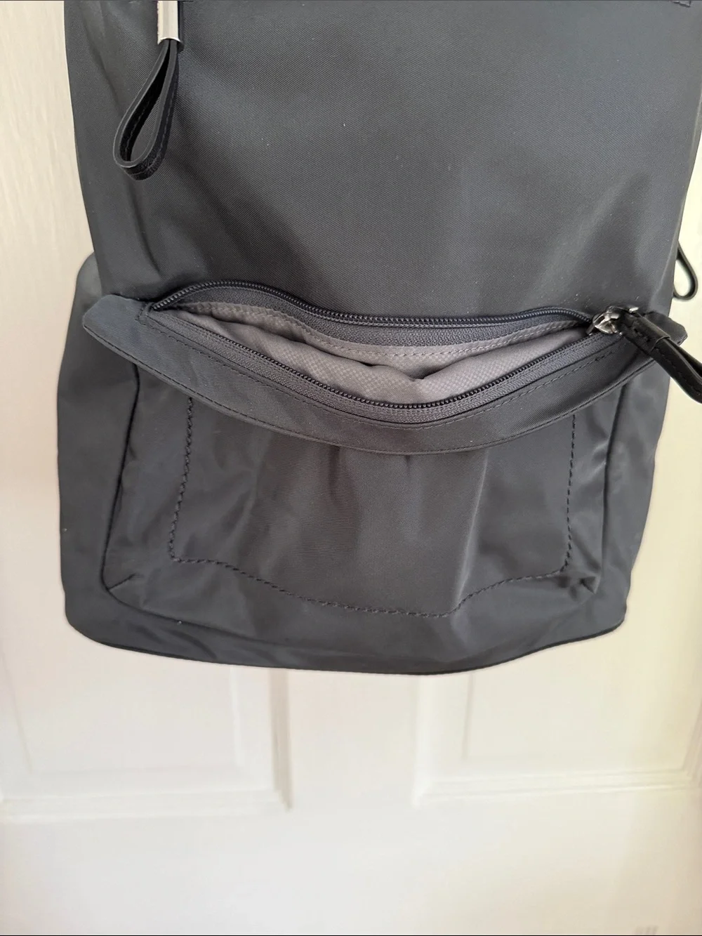 Tumi Gray Nylon Laptop Backpack with Front Pocket